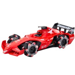 Auto Sportowe Wyścigówka Zdalnie Sterowana RC Efekt Dymu 2.4G Czerwona