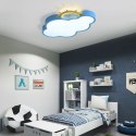 Lampa LED sufitowa plafon do pokoju dziecięcego ściemniana + pilot chmurka niebieska
