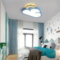 Lampa LED sufitowa plafon do pokoju dziecięcego ściemniana + pilot chmurka niebieska