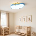 Lampa LED sufitowa plafon do pokoju dziecięcego ściemniana + pilot chmurka niebieska