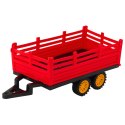 Traktor Farmerski Z Przyczepą Zdalnie Sterowany RC Czerwony