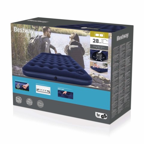 Dmuchany Materac Z Pompką 203 x 152 x 28 cm Bestway 67226