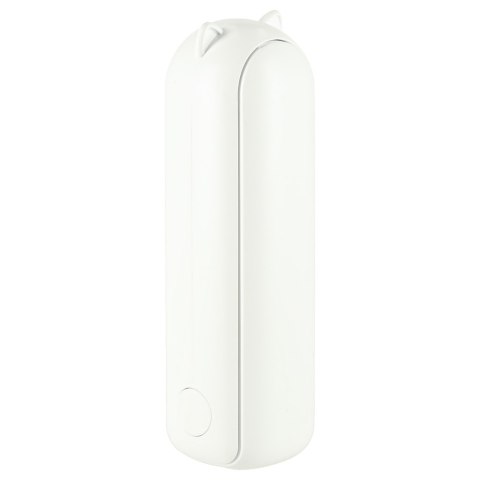 Wiatrak biurkowy wentylator mini ręczny składany wiatraczek przenośny USB biały