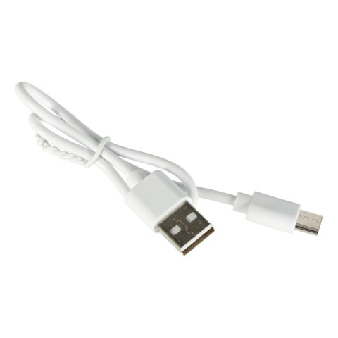 Wiatrak biurkowy wentylator mini ręczny składany wiatraczek przenośny USB biały