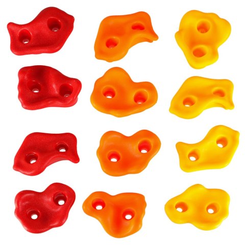 Kamienie wspinaczkowe uchwyty do wspinaczki dla dzieci kolorowe 20 szt + śruby