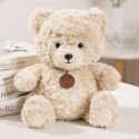 Pluszowa Maskotka Przytulanka Miś z Medalionem Beżowy 25cm
