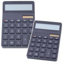 Kalkulator Biurowy Szkolny Duży Podwójne Zasilanie Elegancki Czarny