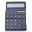 Kalkulator Biurowy Szkolny Duży Podwójne Zasilanie Elegancki Czarny