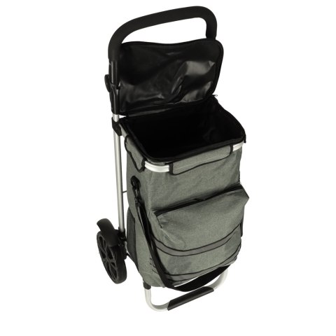 Wózek torba na zakupy na kółkach ze stelażem 100cm szary