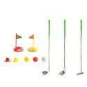 Zestaw Golfowy Dla Dzieci Kije Piłeczki Flagi Podstawki 48el