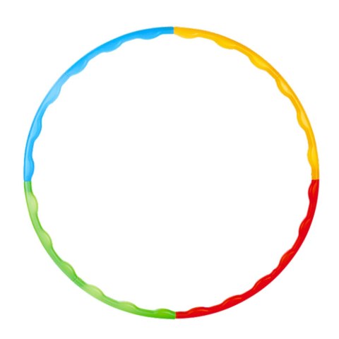 Hula-hop Z Wypustkami Składane Kolorowe 8 Części 60cm Hula-hop Z Wypustkami Składane Kolorowe 8 Części 60cm