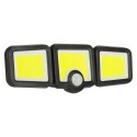 Lampa solarna LED 3w1 z czujnikiem ruchu zmierzchu