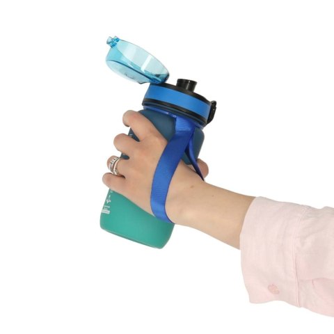 Butelka na wodę bidon z ustnikiem sportowy BPA FREE 600ml niebiesko-zielony