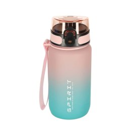 Butelka na wodę bidon z ustnikiem sportowy BPA FREE 600ml różowo-niebieski