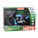 Motocykl Zabawkowy Na Baterie Napęd Światła Dźwięki Niebieski