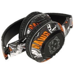 Słuchawki bezprzewodowe nauszne Bluetooth RGB Gaming Sport 200mAh czarne