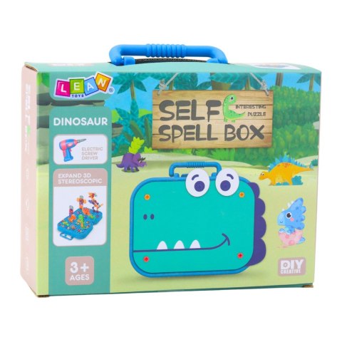 Zestaw Do Skręcania DIY Walizka Układanka Dinozaury Klocki Wkrętarka 228el. Zestaw Do Skręcania DIY Walizka Układanka Dinozaury Klocki Wkrętarka 228el.