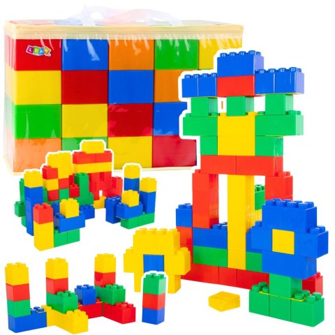 Zestaw Duże Klocki Konstrukcyjne W Torbie Kolorowe 28,5x9x9 cm 20el. Zestaw Duże Klocki Konstrukcyjne W Torbie Kolorowe 28,5x9x9 cm 20el.