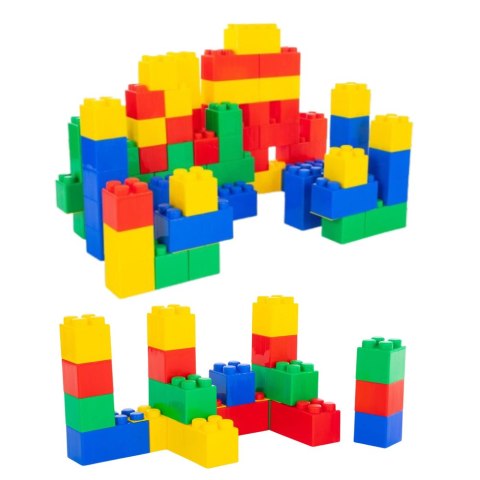 Zestaw Duże Klocki Konstrukcyjne W Torbie Kolorowe 28,5x9x9 cm 20el. Zestaw Duże Klocki Konstrukcyjne W Torbie Kolorowe 28,5x9x9 cm 20el.