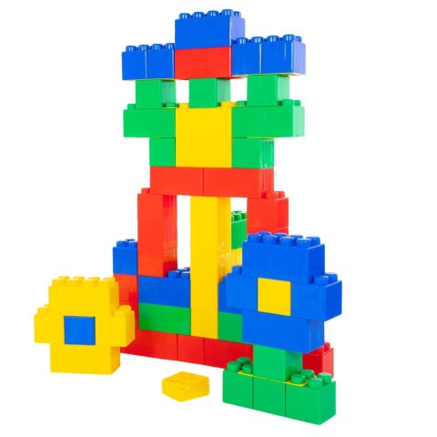 Zestaw Duże Klocki Konstrukcyjne W Torbie Kolorowe 28,5x9x9 cm 20el. Zestaw Duże Klocki Konstrukcyjne W Torbie Kolorowe 28,5x9x9 cm 20el.