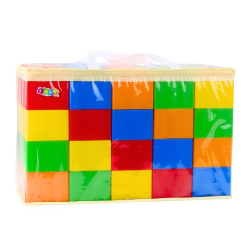 Zestaw Duże Klocki Konstrukcyjne W Torbie Kolorowe 28,5x9x9 cm 20el. Zestaw Duże Klocki Konstrukcyjne W Torbie Kolorowe 28,5x9x9 cm 20el.