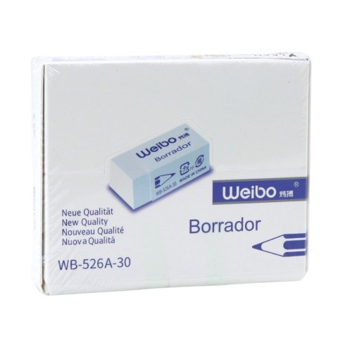 Gumka Do Mazania Biała Szkolna Biurowa WB-526A -30 4cm