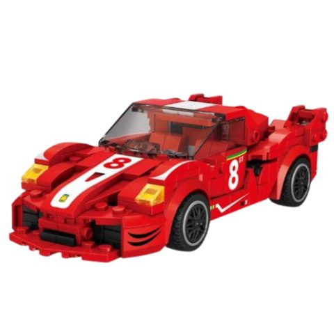 Klocki Konstrukcyjne Auto Robot 2w1 Czerwony Napęd 341 el. Klocki Konstrukcyjne Auto Robot 2w1 Czerwony Napęd 341 el.