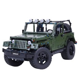 Klocki Konstrukcyjne Auto Terenowe Zielony Khaki 2078 el.