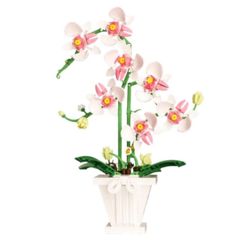 Klocki Konstrukcyjne Orchidea Storczyk W Doniczce Różowo-Biała 718 el. Klocki Konstrukcyjne Orchidea Storczyk W Doniczce Różowo-Biała 718 el.