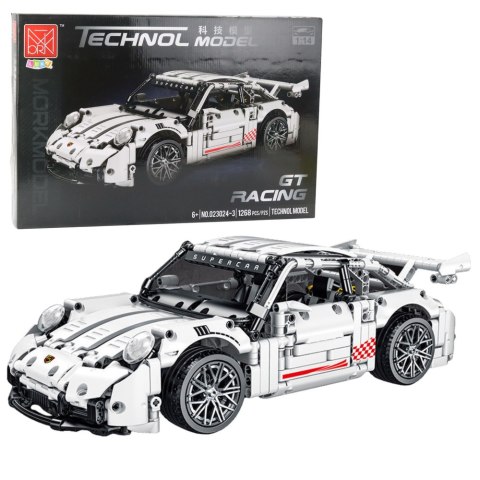 Klocki Konstrukcyjne Samochód GT Racing Biały 1:14 1268 el. Klocki Konstrukcyjne Samochód GT Racing Biały 1:14 1268 el.