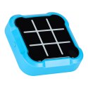 Kółko krzyżyk gra elektroniczna logiczna tic tac toe konsola przenośna niebieska