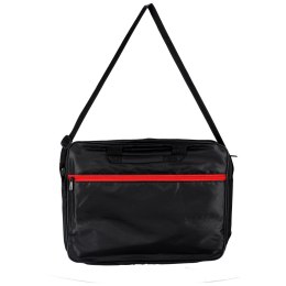 Torba na laptopa 15,6 cali na ramię z paskiem teczka biznesowa damska męska czarna
