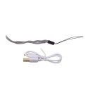 Latarka LED Regulacja Zoom 3 Tryby Świecenia Ładowanie USB Czarna