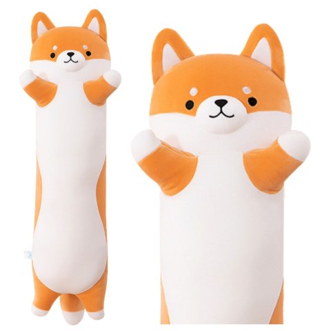Pluszowa Maskotka Pies Shiba Poduszka Podłużna Wałek 60cm Pluszowa Maskotka Pies Shiba Poduszka Podłużna Wałek 60cm