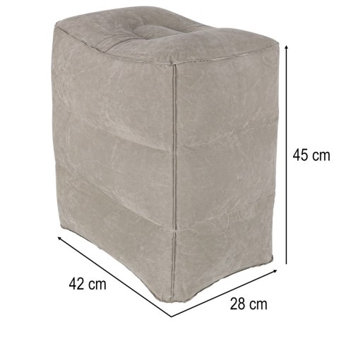 Podnóżek nadmuchiwany pod nogi puf turystyczny 3 poziomy wysokości