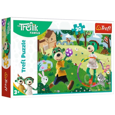 Puzzle - 30 - Aktywny dzień - Rodzina Treflików Trefl 18287