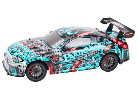 Duże Auto Sportowe Zdalnie Sterowane RC 1:8 Światła Dźwięki Graffiti Duże Auto Sportowe Zdalnie Sterowane RC 1:8 Światła Dźwięki Graffiti
