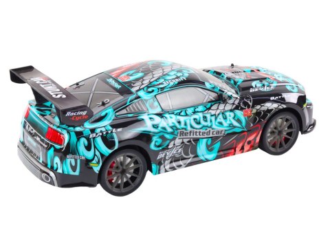 Duże Auto Sportowe Zdalnie Sterowane RC 1:8 Światła Dźwięki Graffiti Duże Auto Sportowe Zdalnie Sterowane RC 1:8 Światła Dźwięki Graffiti