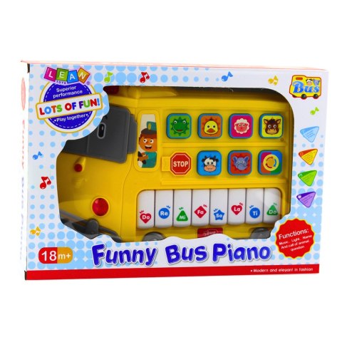 Pianinko Elektryczne Edukacyjne Dla Malucha Autobus Żółty Pianinko Elektryczne Edukacyjne Dla Malucha Autobus Żółty