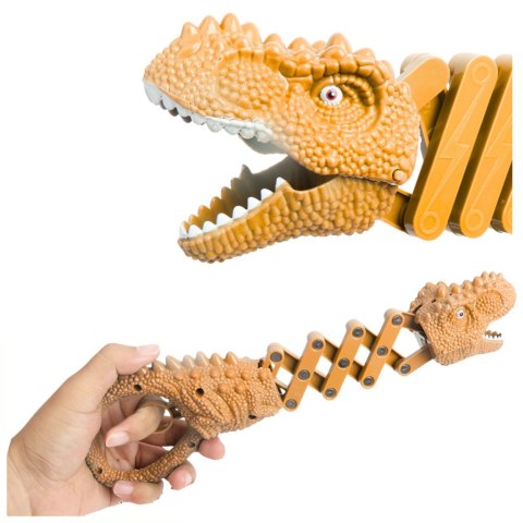 Gryzący Dinozaur Chwytak Pistolet Brązowy