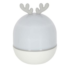 Lampka nocna projektor gwiazd LED USB obrotowy 6 motywów pilot jelonek
