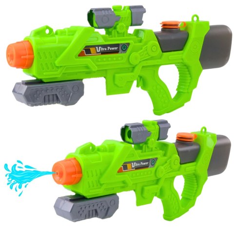 Pistolet Na Wodę Pompowany Mechanicznie 550ml Zielony
