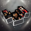 Kuferek na kosmetyki walizka organizer kosmetyczny XXL 3D