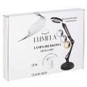 Lampka na biurko biurkowa LED z lupą szkło powiększające obrotowy wysięgnik 2 sposoby mocowania