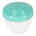 Lunch box śniadaniówka pudełko śniadaniowe z przegródkami dzielone 2200ml miętowe