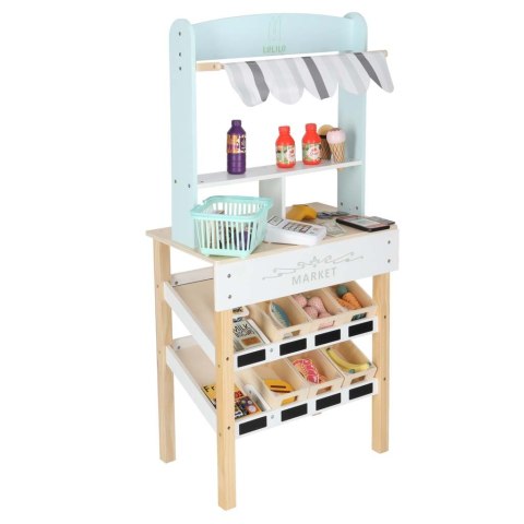 Market drewniany LULILO Melo stragan supermarket z kasą