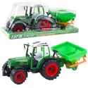 Traktor Pojazd Rolniczy Farmerski Z Siewnikiem Zielony