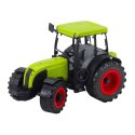 Traktor Rolniczy Farmerski Z Przyczepą Do Drewna Kłody Zielony
