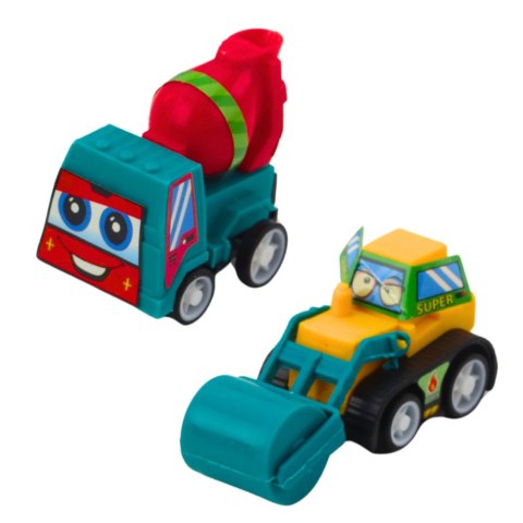Zestaw Mini Autka Budowlane Z Napędem W Torebce 6szt.