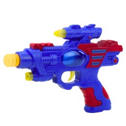Pistolet Kosmiczny Broń Czerwono-Niebieski Światła Dźwięki